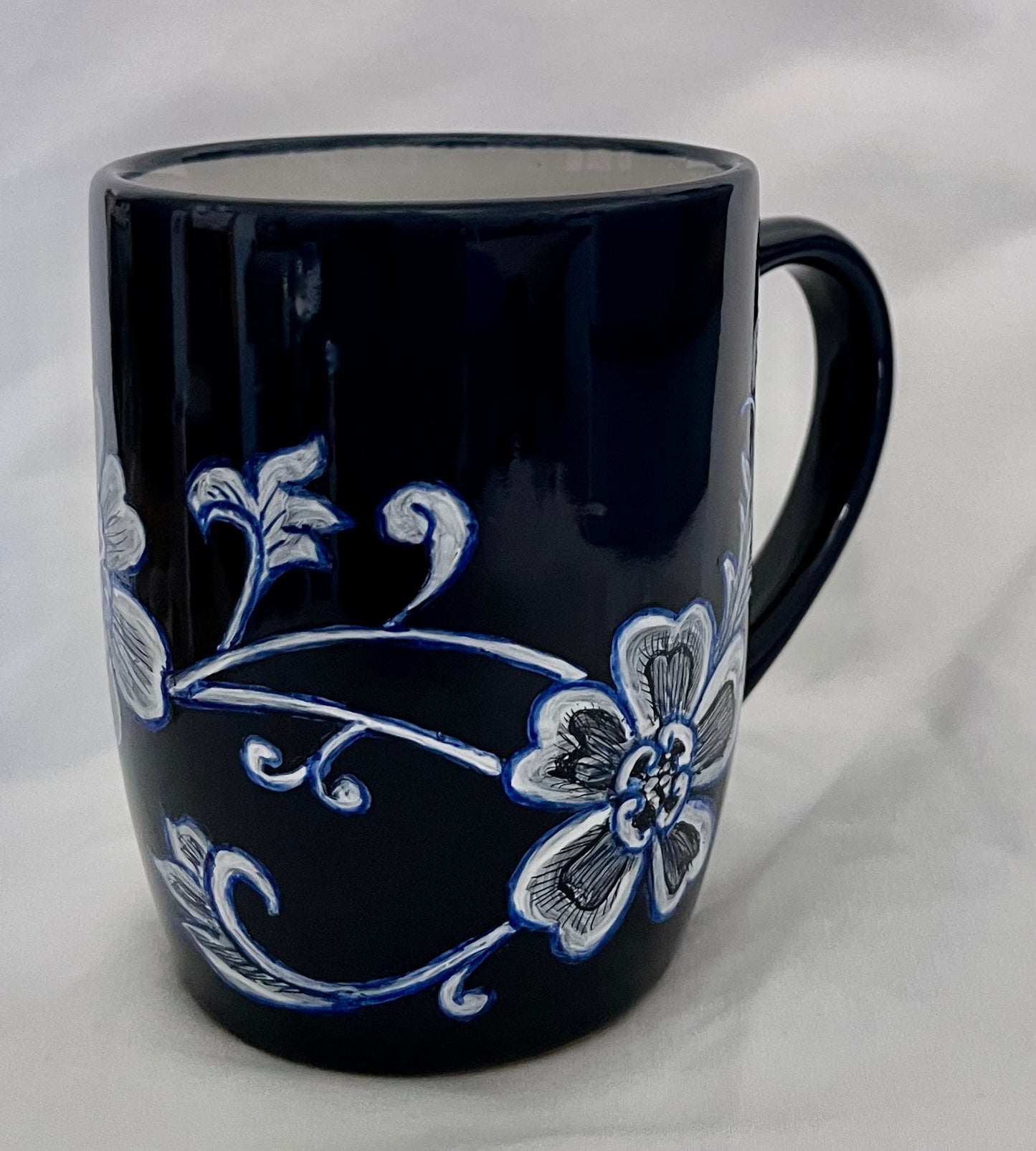 Asian-Inspired Floral Mug and Bowl set