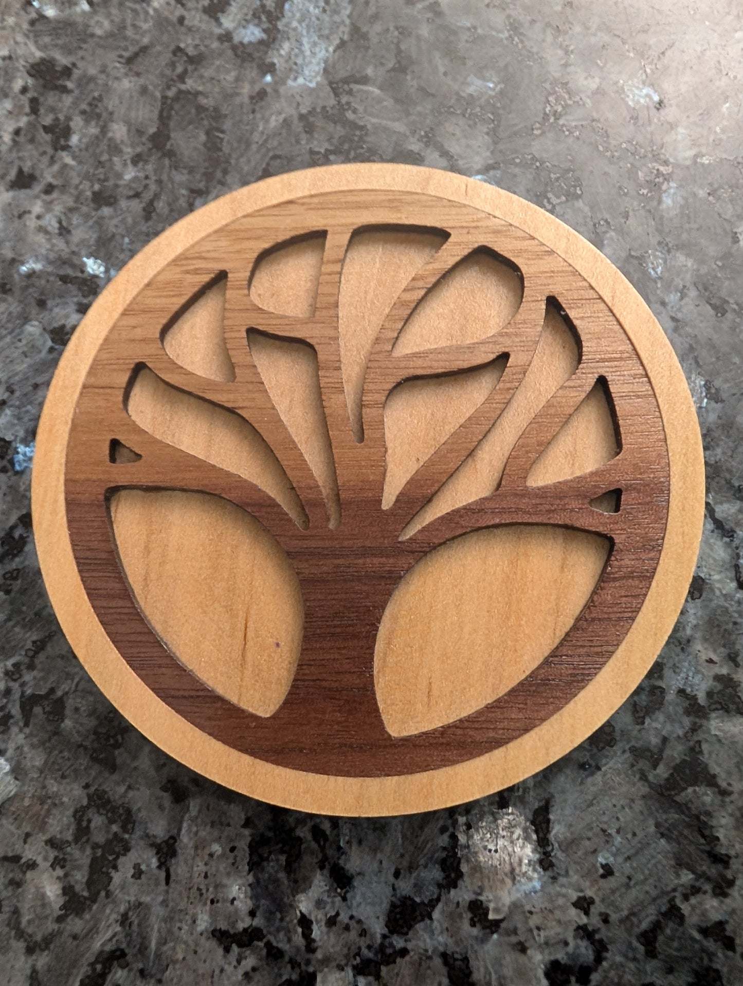 Tree-of-Life Inlay Coasters