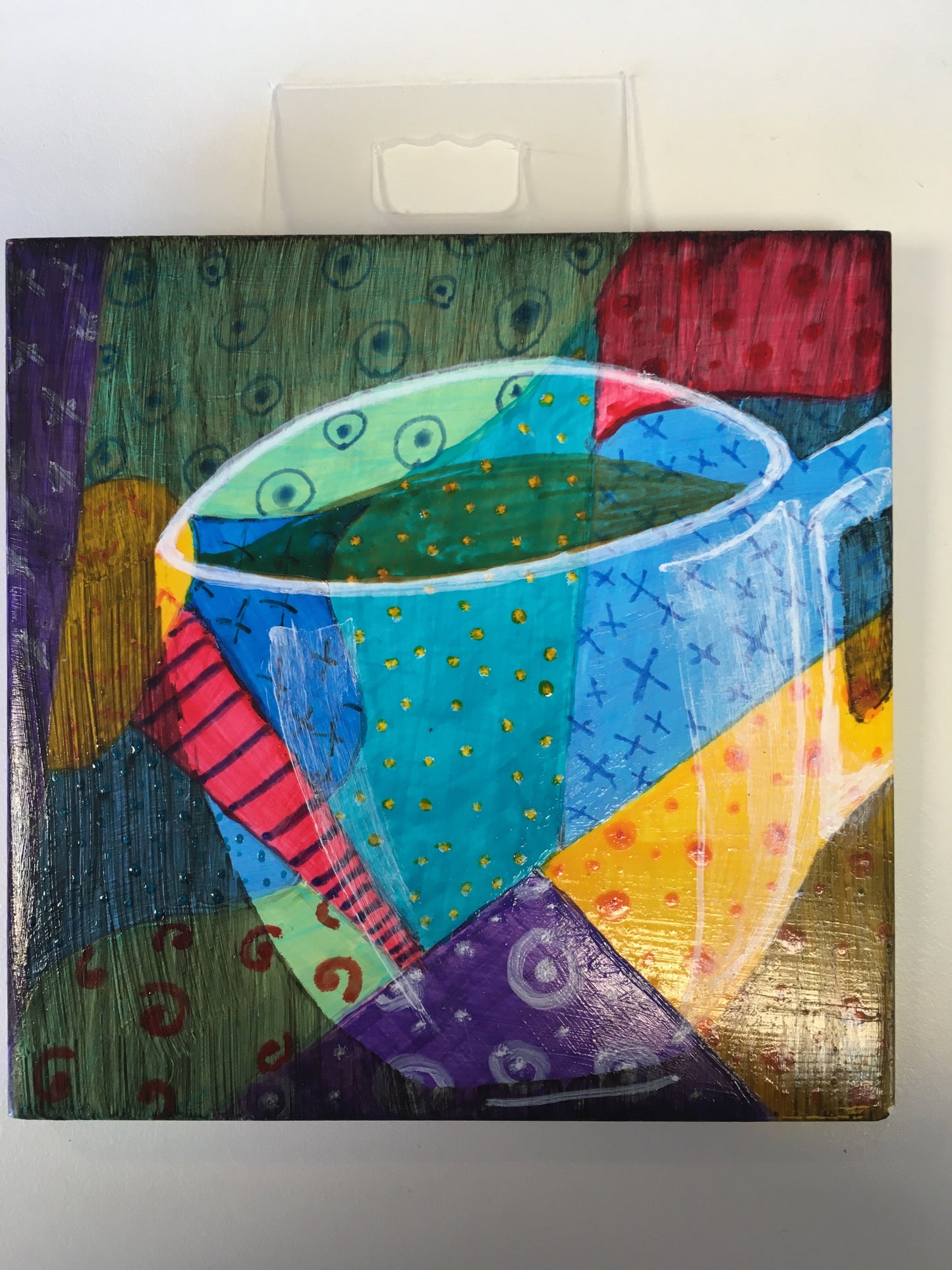 Whimsy Coffee Cup ceramic tile