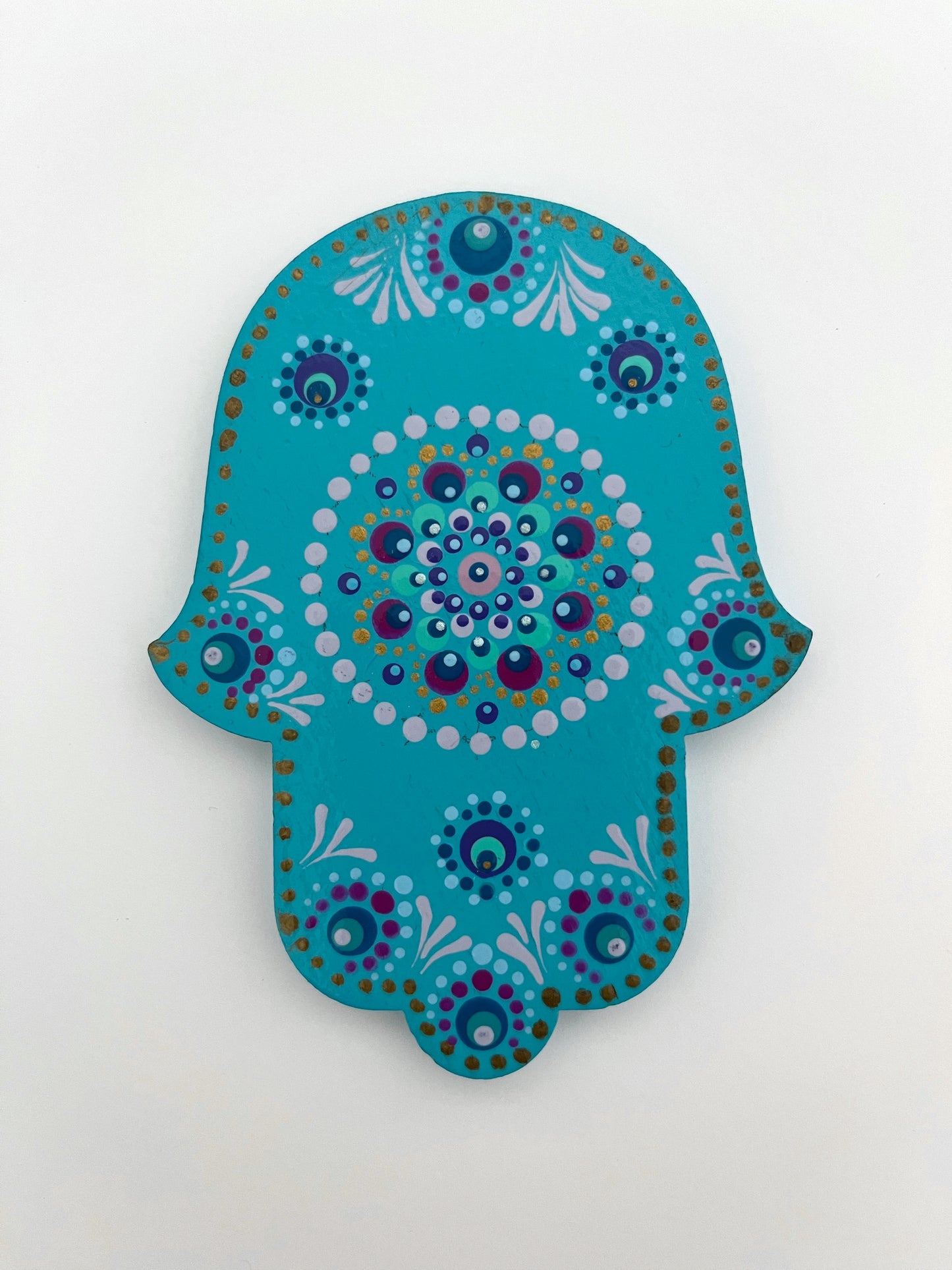 Turquoise Hamsa #2 - 4 in. magnet