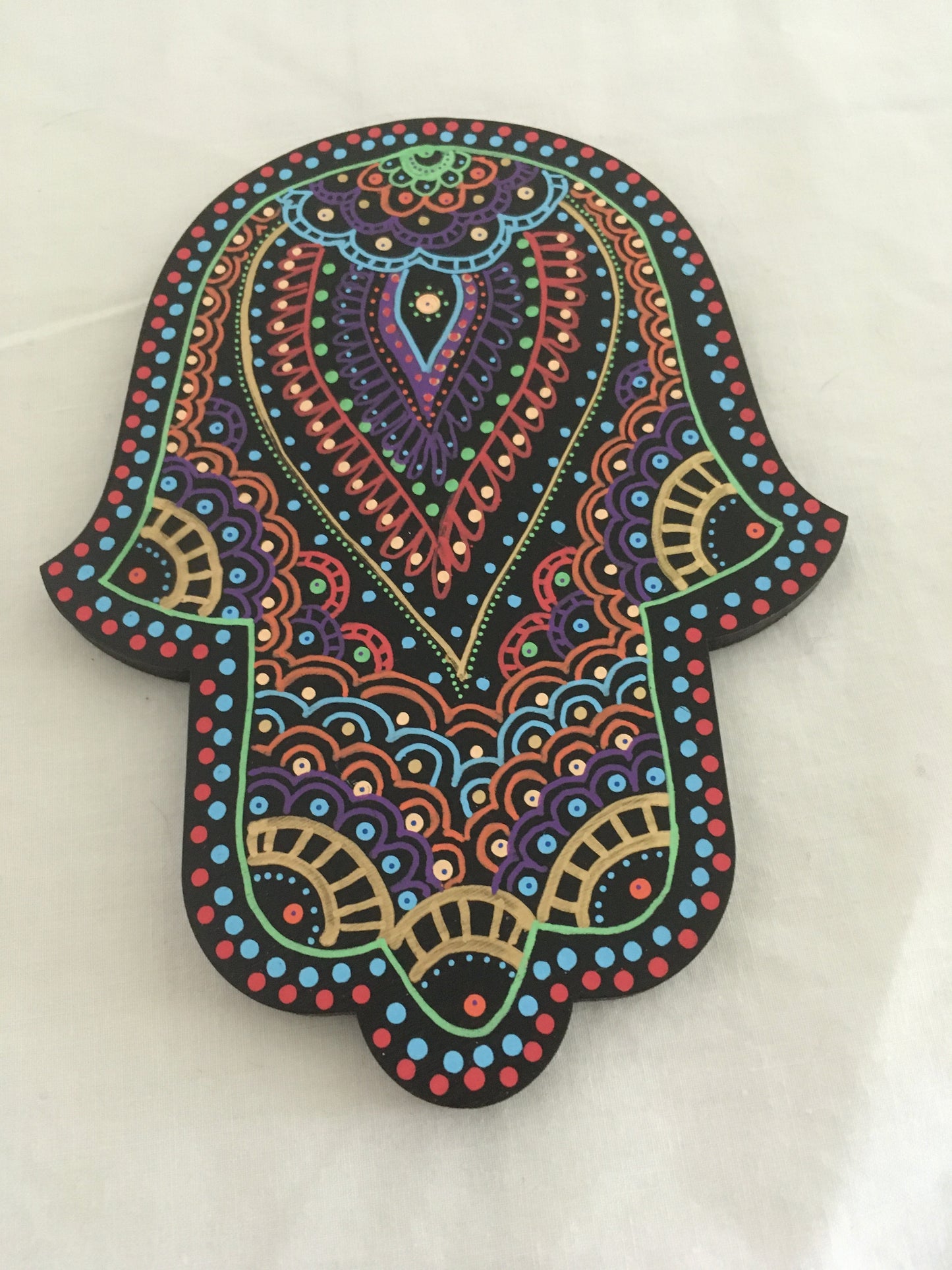 Hamsa - Black Large (6 in.)