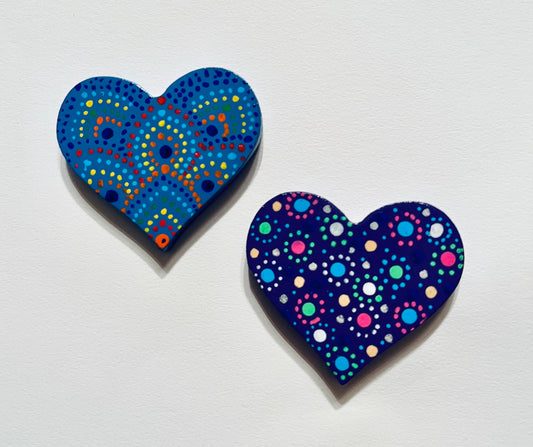 Mini-Heart Magnets  (1.5 in)